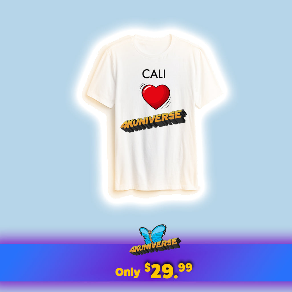 Cali Loves 4KUNIVERSE White T-Shirt
