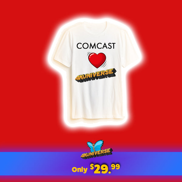 Comcast Loves 4KUNIVERSE White T-Shirt