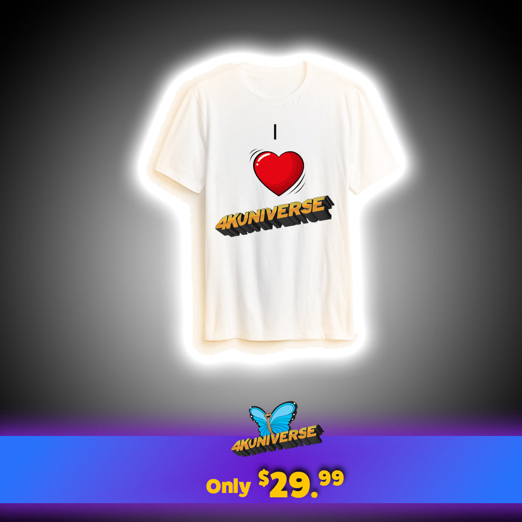 I Love 4KUNIVERSE White T-Shirt
