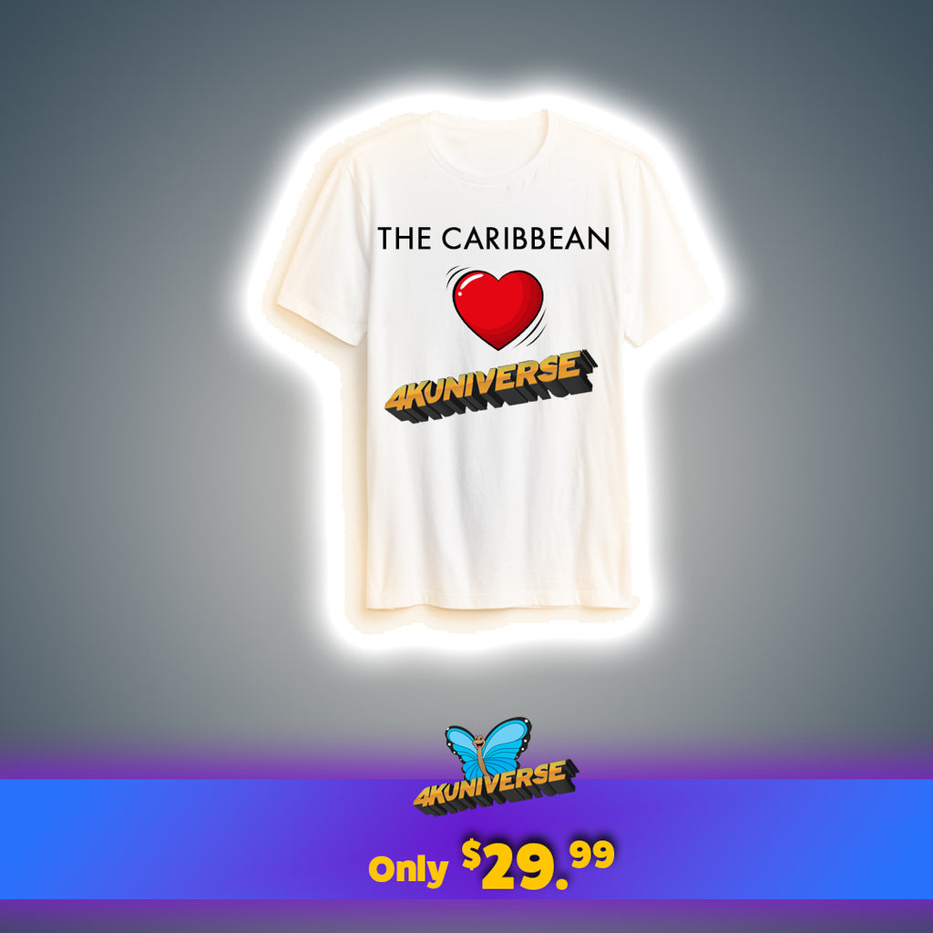 The Caribbean Loves 4KUNIVERSE White T-Shirt